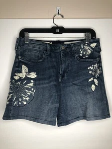 Pilcro and the Letterpress schmale Boyfriend-Jeans-Shorts mit Blumenmuster für Damen Gr.27 - Bild 1 von 10