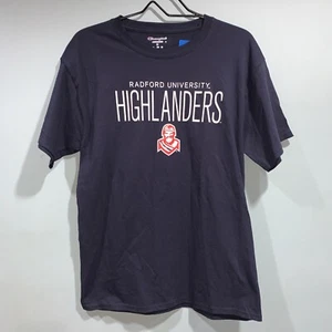 NWT Radford University HIGHLANDERS Shirt Short Sleeve Sz M Champion Authentic - Picture 1 of 4