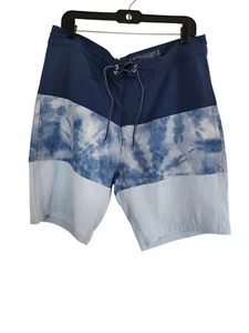 Old Navy farbblockierte integrierte flexible Boardshorts für Herren 10" Schrittlänge blau 36 - Bild 1 von 3