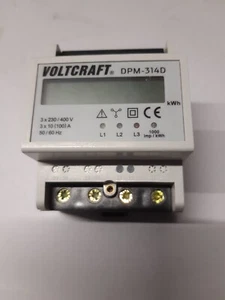 Drehstromzähler LCD Stromzähler VOLTCRAFT 230/400VAC 3Phasen 4Leiter - Bild 1 von 1