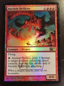 2XFOIL Ancient Hellkite RELEASE PROMO ** M11 ** MTG Magic the Gathering - Picture 1 of 1