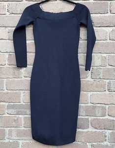 Thurley Black Knit Bodycon Dress Size XS - Picture 1 of 11
