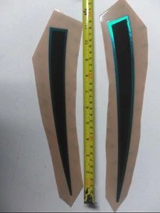 Carolina Panthers chrome f/s helmet strips...pw - Picture 1 of 5