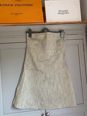 Silver Grey Bandeau Strapless Dress Size 12 Short Cute Ibiza Clubbin Diva Chic - Image 1 of 4