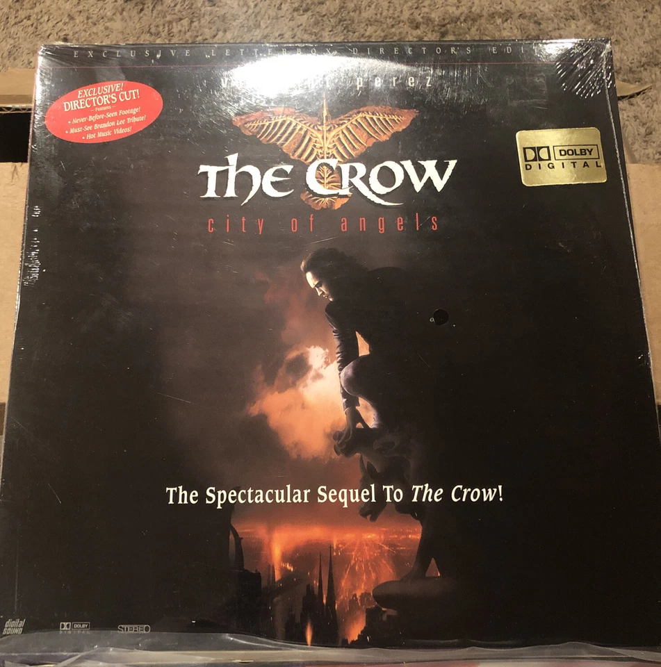 The Crow City of Angels 1996 Laserdisc Dimension Pictures Home Video Laser Disc