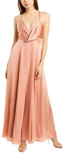 Fame & Partners WARM BLUSH Primavera abito con spacco drappeggiato, US 6 - Foto 1 di 3