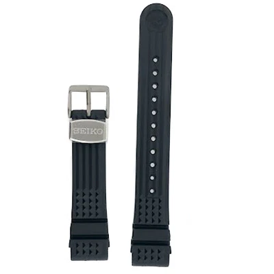 Seiko Watch Band Prospex Marine Master 300 SBDX017 8L35-00K0 Black Waffle Strap - Image 1 of 3