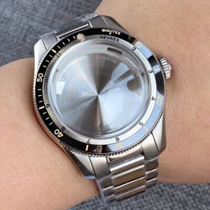 Estuche de pulsera de acero de 40 mm para reloj NH35 NH36 2824 bisel de cerámica de vidrio zafiro - Imagen 1 de 10