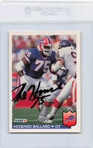 1992 Fleer #18 Howard Ballard Bills Signed Auto *K8271 - Picture 1 of 2