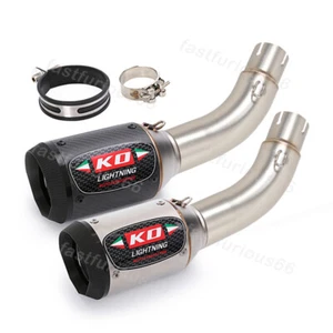 Slip On 51MM Exhaust Pipe For Voge Q250 2023 Muffler Escape MiddIe Link Tube - Picture 1 of 12