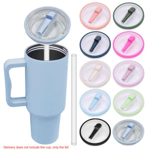 40OZ Tumbler Deckel mit Stroh Hole Tumbler Cup Ersatz Deckel für Stanley Cup Neu - Bild 1 von 40