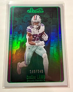 Cowboys CeeDee Lamb Mint 2022 Panini Studio Green Parallel #140/149 - Bild 1 von 1