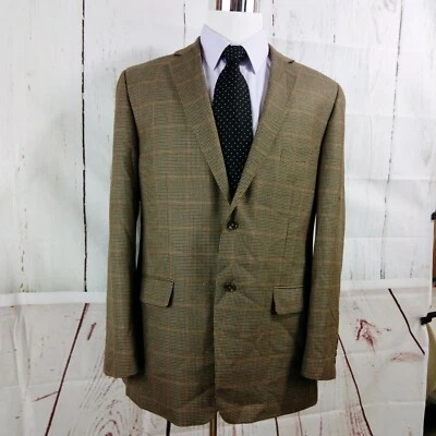 Club Room Macy's 44L Multicolor Pane Houndstooth Suit Blazer Sports Coat - Image 1 of 4