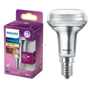 2x Philips Lamp Bulb 4.3w 60W LED R50 SES E14 2700k Warm White Dimmable Halogen - Picture 1 of 9