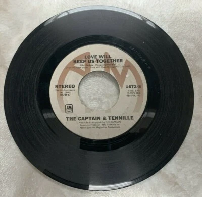 Vintage Captain & Tennille 45 RPM 7" Records Each Sold Separately - Image 1 of 4