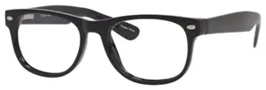 ENHANCE EN3982 UNISEX PLASTIC EYEGLASSES 52-18-145 SHINY BLACK WITH SOFT CASE - Picture 1 of 1