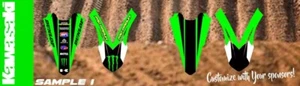 Kits de ajuste KAWASAKI KXF250 KXF450 450 guardabarros delantero y trasero gráficos kx125 kx250 - Imagen 1 de 12