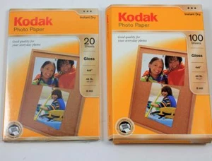 Kodak Easy Share Photo Paper 4x6" Gloss Lot - Sealed Pk 20 Open Pk 53 - Picture 1 of 4