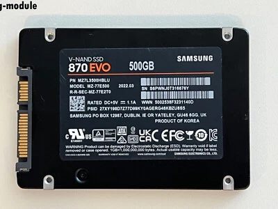 New Samsung 870 EVO 500GB Solid State Drive Upgrade PC Laptop 2.5" SATA SSD - Image 1 of 3