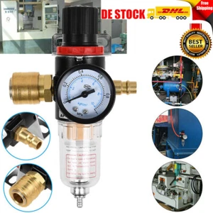 1/4"Druckregler Druckluft Druckminderer Druck Regler Druckregulierung Kompressor - Bild 1 von 12