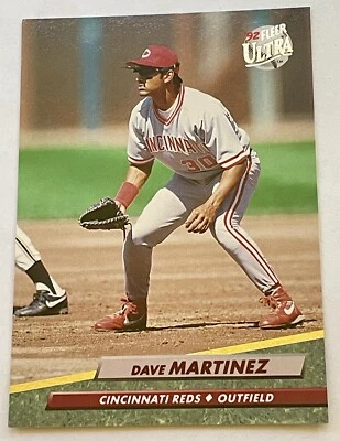1992 Fleer Ultra #484 Dave Martinez Cincinnati Reds - Image 1 of 2