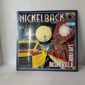 NICKELBACK Live From Nashville 2xLP RED/YELLOW SPLATTER vinyl Bonus Track sealed - Picture 1 of 2