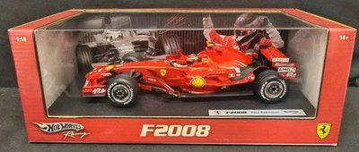 Hot Wheels Racing 1:18 Scale Ferrari F2008 Kimi Raikkonen New Sealed - Image 1 of 4