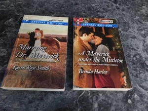 Harlequin SE Montana Mavericks Rust Creek Cowboys Series lot of 2 PB - Picture 1 of 1