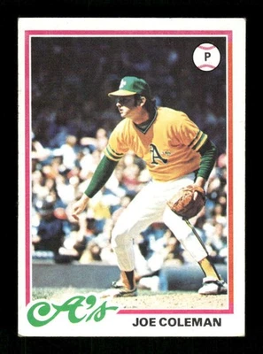 1978 Topps Baseball 554 Joe Coleman EX to EXMT BXCP28 - Image 1 of 2