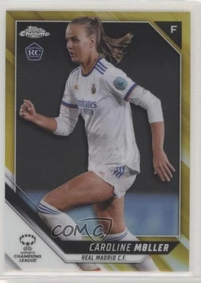 2021 Chrome UEFA Women's Champions League /50 Caroline Moller Møller Rookie RC - Image 1 of 2