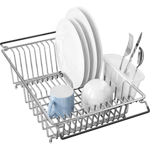 Large Over Sink Counter Top Stainless Steel Dish Drainer Drying Rack with Ute... - Picture 1 of 9