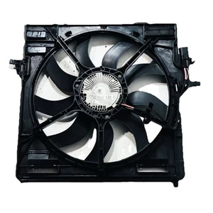 14-18 BMW X5 X6 (F15 F16) 4.4L N63 TURBO 850 WATT RADIATOR FAN & SHROUD ASSEMBLY - Picture 1 of 16