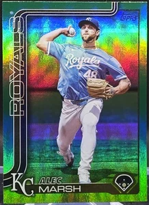 2025 Topps Series 2 Alec Marsh #607 Green 49/99 Kansas City Royals - Picture 1 of 2