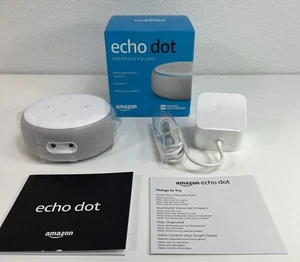 New Amazon Echo Dot (3rd Generation) Smart Speaker White New Open Box - Picture 1 of 7
