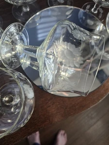Geätzte Garnelen Cocktail Gläser 10 Stück, Garnelen, Wüste, & 1ced Getränke, - Bild 1 von 7