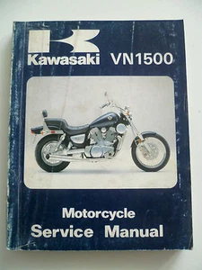 GENUINE KAWASAKI VN1500 VN 1500 1987-88 SERVICE REPAIR MANUAL BOOK 99924-1078-01 - Picture 1 of 5