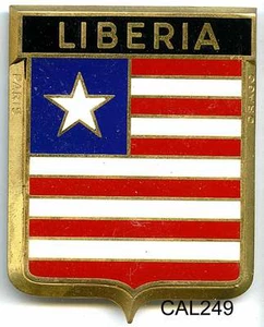 CAL249 - PLAQUE DE CALANDRE AUTO - LIBERIA - Picture 1 of 1