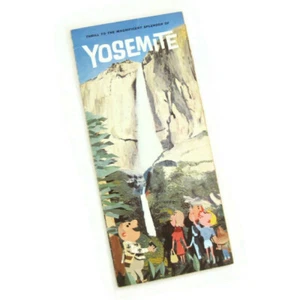 1960 Yosemite Park Brochure Magnificent Splendor Accommodations Firefall - Picture 1 of 5