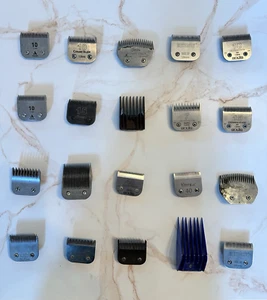 Clipper Blade Lot, Oster, Klean, Andis - USED - Dog Groomer Estate Sale J - Picture 1 of 2
