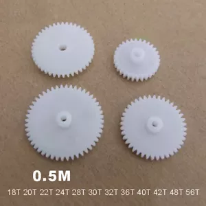 Multi Size Plastic Toothed Wheels Spindle Gear Module 0.5 Toy Robot Parts DIY - Picture 1 of 6
