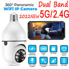 360° 1080P IP E27 Light Bulb WiFi Camera Wireless IR Night Smart Home Security