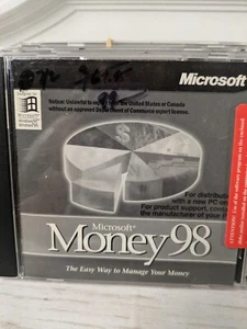 Vintage Microsoft Money 98 PC CD-ROM Software Windows 95/NT Big Box USA Made NEW - Picture 1 of 1