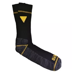 DeWALT Hydro black acrylic comfort work socks size 7-11 (2 pair pack) - Picture 1 of 1