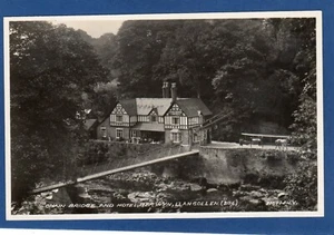 Chain Bridge Hotel Berwyn Nr Llangollen RP pc unused 1934 Valentines  Y715 - Foto 1 di 1