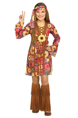 Flower Power Hippie Child Costume - Image 1 of 2