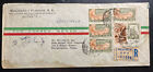 1948 Mexico City Mexico Airmail Registered Cover To Philadelphia pa USA