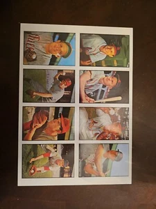 BASEBALL COLLECTION SERIES B.G.H.L.I DOVER REPRINT UNCUT BASEBALL CARD SHEET - Picture 1 of 3