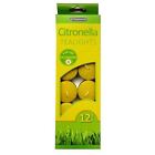 12 Pack Citronella Tealights Candles Outdoor Garden Anti Bug Fly Mosquito
