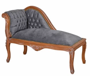 Antik Chaiselongue Barocksofa Rokoko Recamiere Ottomane Couch Sitzbank Hocker - Imagen 1 de 5