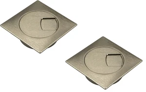 Kabeldurchlass Edelstahl Optik Kunststoff Kabeldurchführung Ø 60 80 Kabeldose - Bild 1 von 9